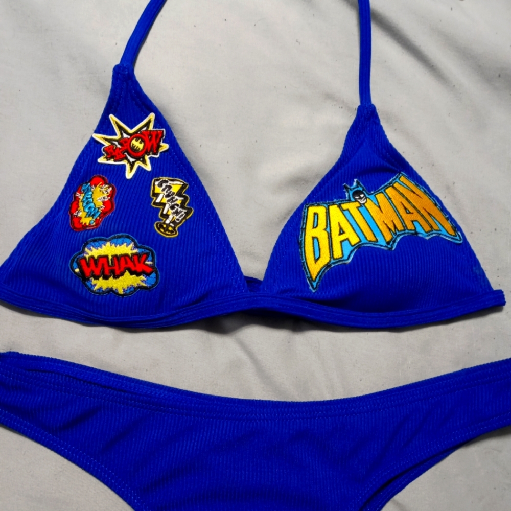 Reworked Blue Batman Bikini